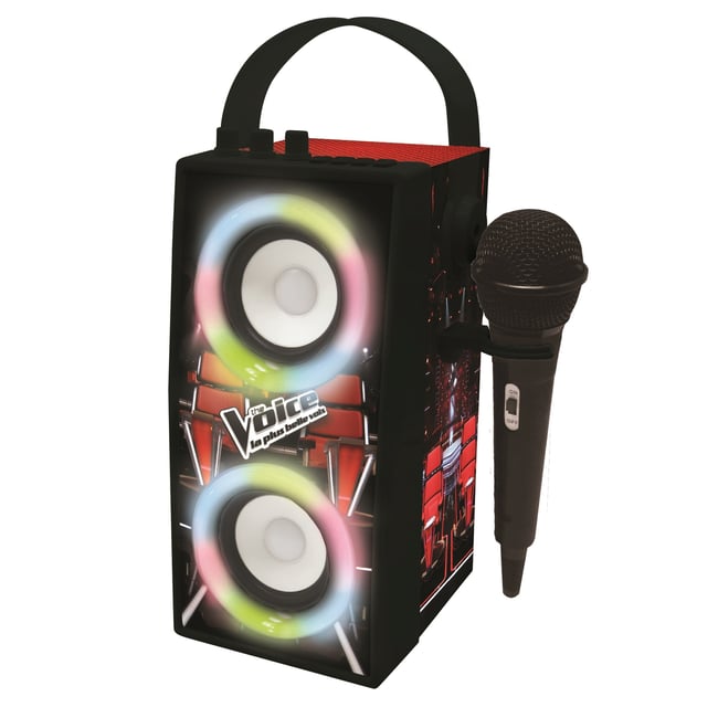 Enceinte Tendance Bluetooth® portable avec micro The Voice noir <span itemprop=