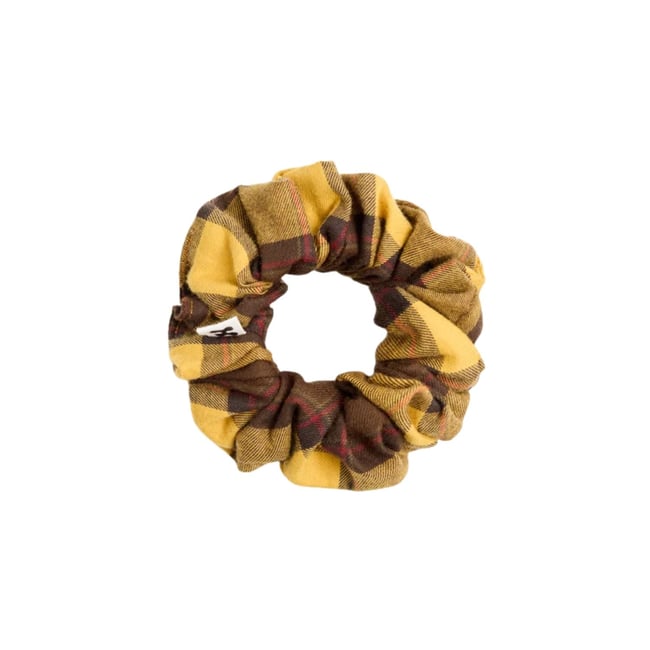 Chouchou tartan moutarde, NOA jaune <span itemprop=