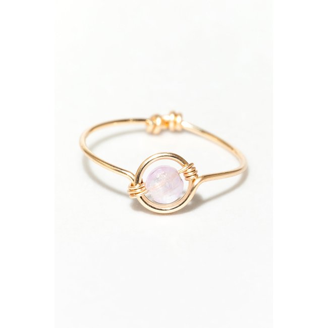 Bague Swan - Jade violet - YAY PARIS