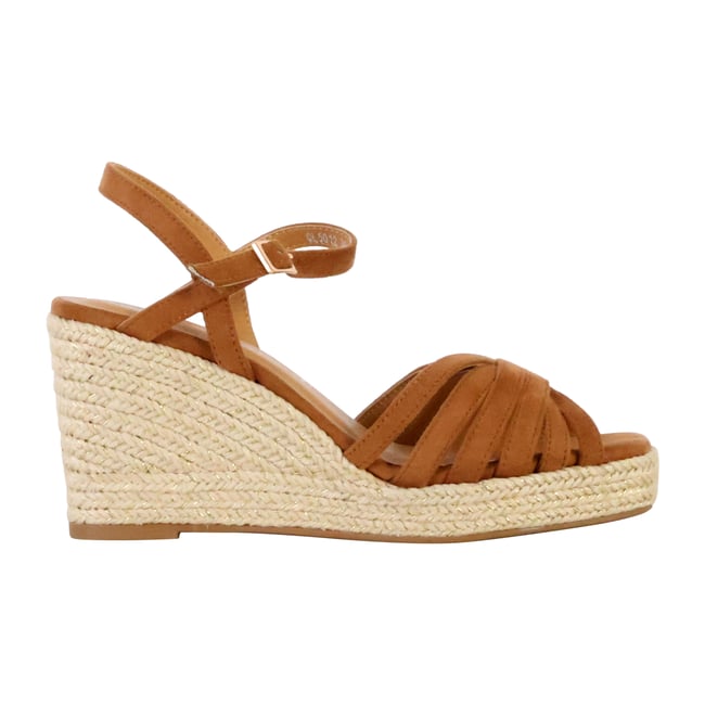 Sandales Compensées Tahari à Bride Cheville - Taille 7.5 US - Occasion Olive