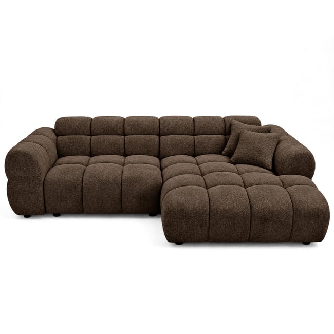 Canapé d'angle droit 4 places convertible avec, MINI RAY - BEST MOBILIER