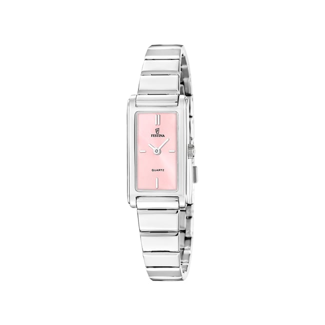 Montre Analogique  MADEMOISELLE argenté rose argenté <span itemprop=