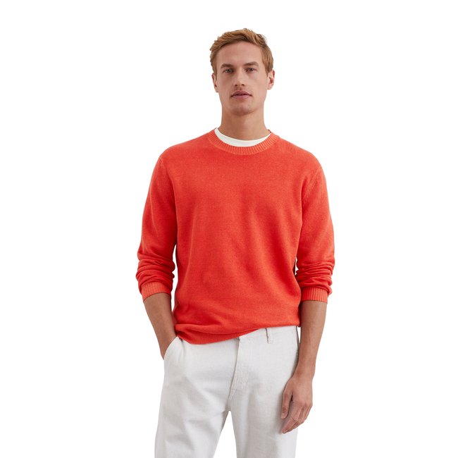 Pull-over regular en lin et en coton bio - MARC O'POLO