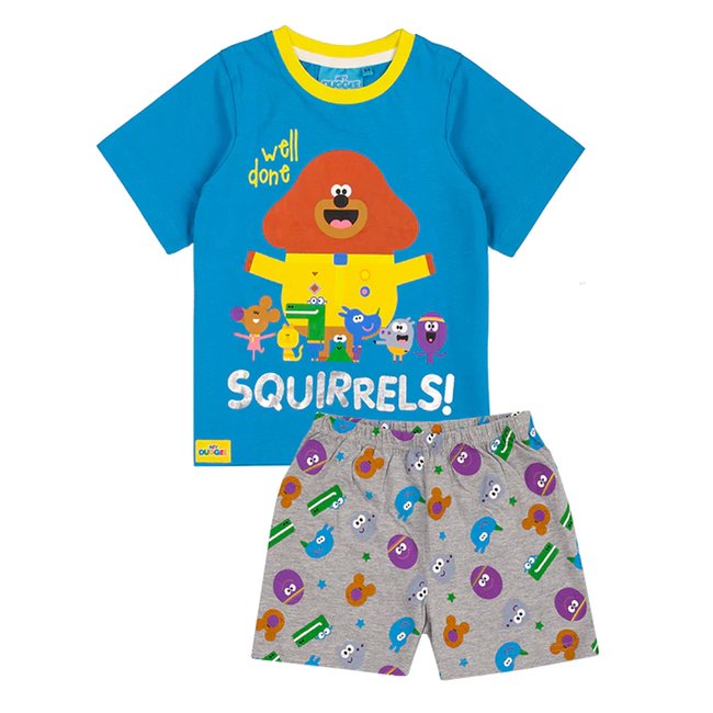 Ensemble de pyjama court bleu cobalt <span itemprop=