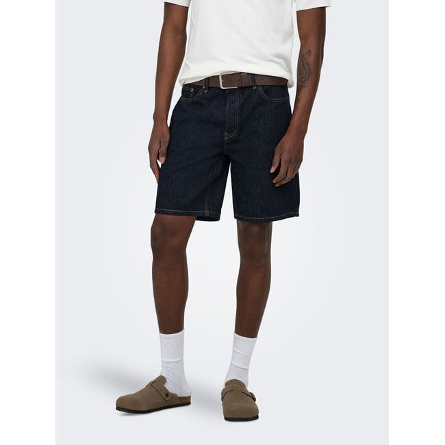 Short En Denim bleue - dark blue denim 1 <span itemprop=