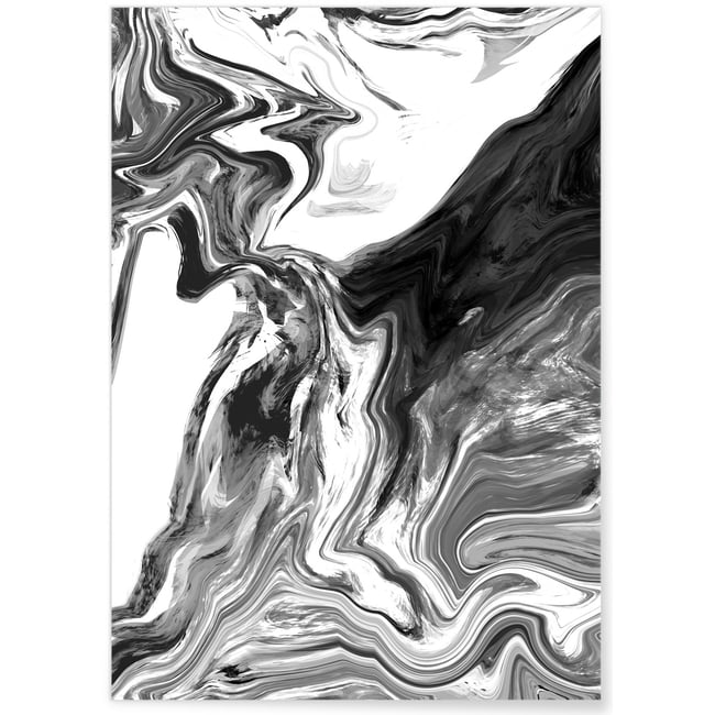 Affiche Marbre 3 Couleur blanc <span itemprop=