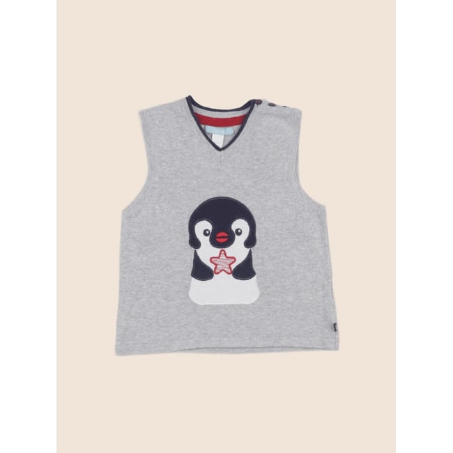Pull - Très bon état gris <span itemprop=