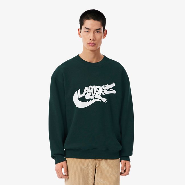 Sweatshirt coton fabriqué en France vert-yzp <span itemprop=