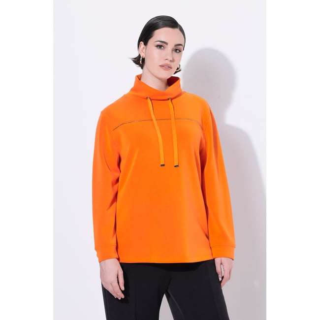 Sweat-shirt avec strass fantaisie clementis <span itemprop=