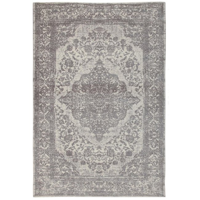 Tapis salon et chambre moderne coton ARGELLA Couleur gris <span itemprop=