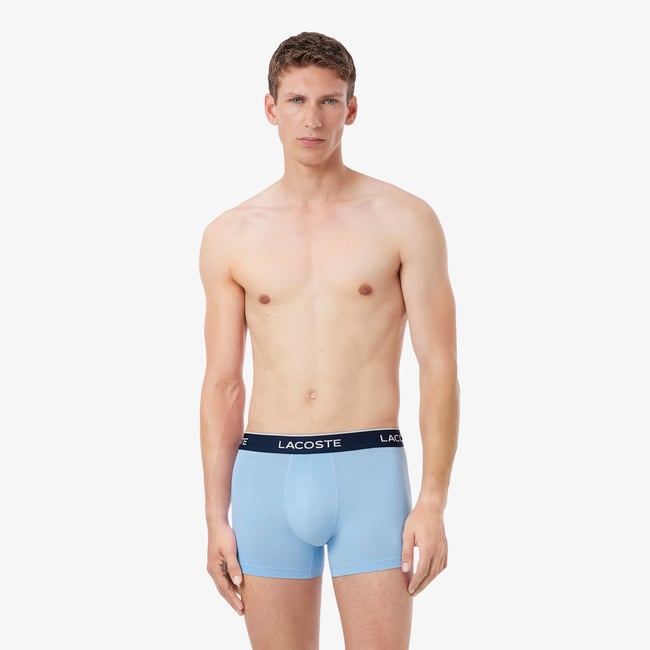 Lot de 3 boxers courts microfibre bleu-2wk <span itemprop=