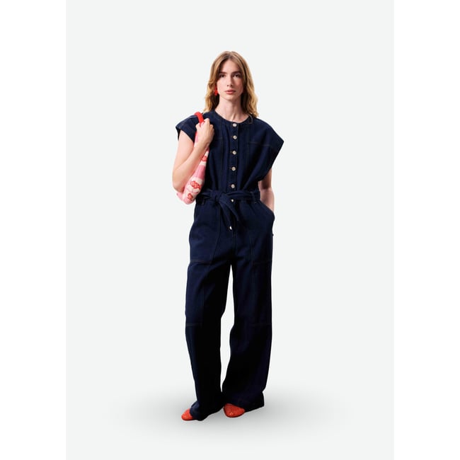 Combi-pantalon LUDWIGIA bleu marine <span itemprop=