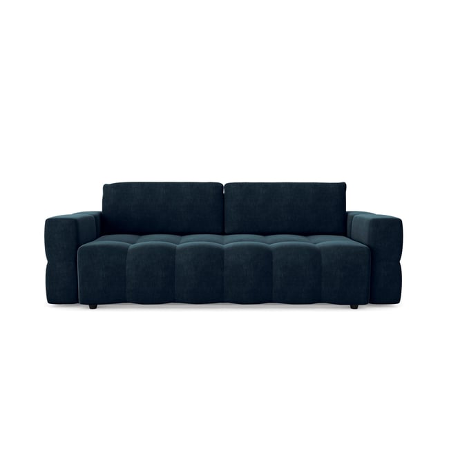 Canapé en velours GABRIEL Couleur bleu paon <span itemprop=
