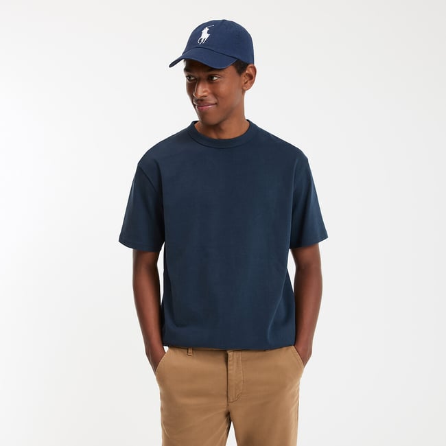 T-shirt col rond, fit boxy, coton épais, au toucher doux - LA REDOUTE COLLECTIONS