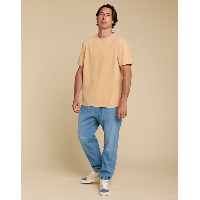 PANTALON TAPERED BLEACH bleu <span itemprop=