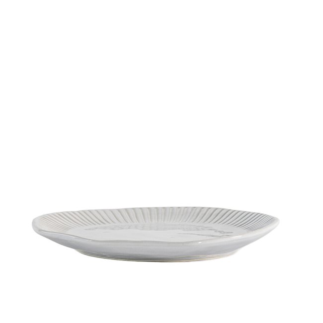 Set of 4 Harville Ridged Side Plates, cream, SO'HOME