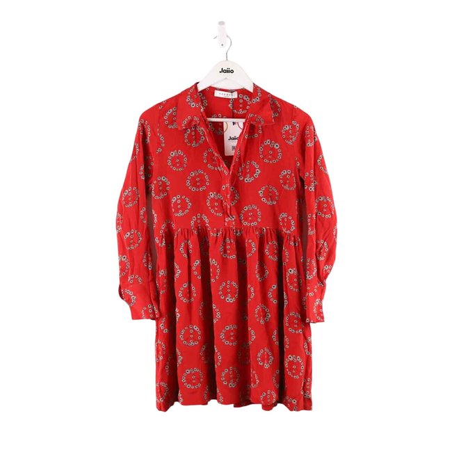 Robe en soie - Très Bon État rouge <span itemprop=