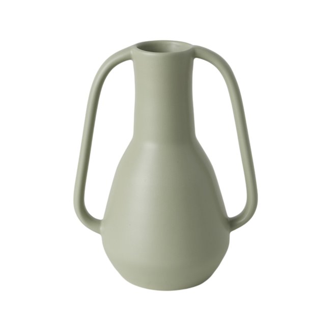 Amphore céramique vert d'eau 24 cm Symphorien Couleur vert <span itemprop=