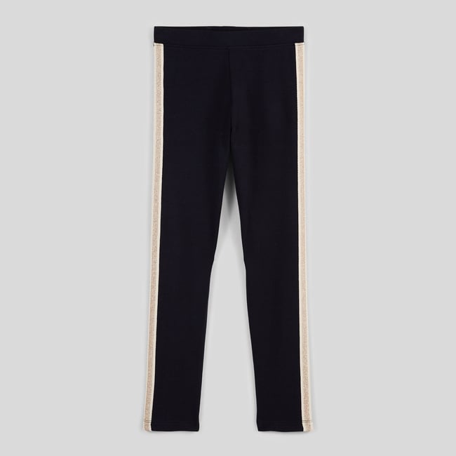 Legging uni à bande pailletée - MONOPRIX