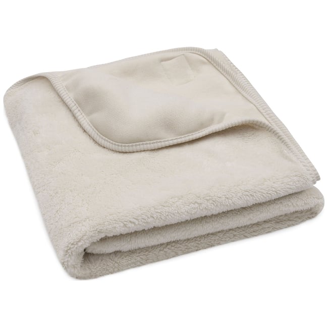 Couverture en polaire ecru <span itemprop=