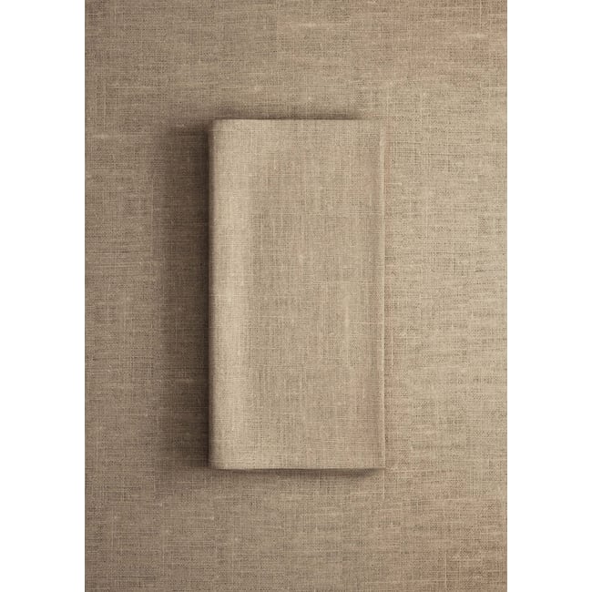Serviettes de table 100 % lin sable <span itemprop=