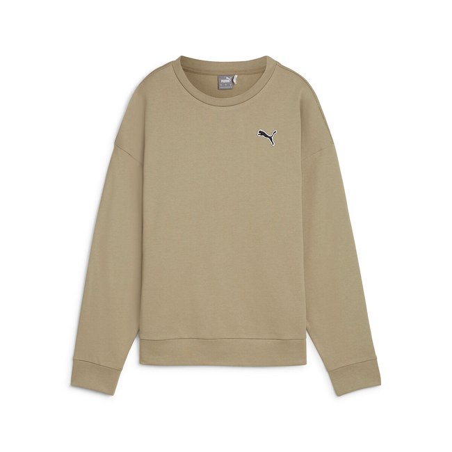 Sweat Better Essentials Crew, em moletão bege acinzentado <span itemprop=
