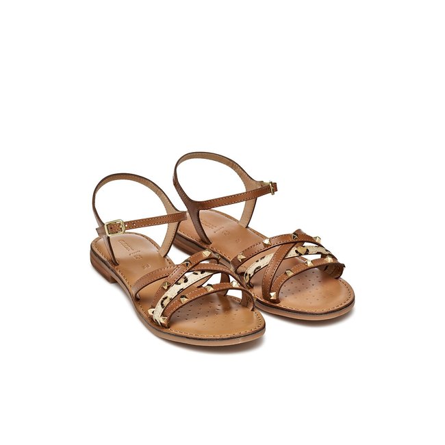 Sandalias planas de piel Maddalusia - GEOX
