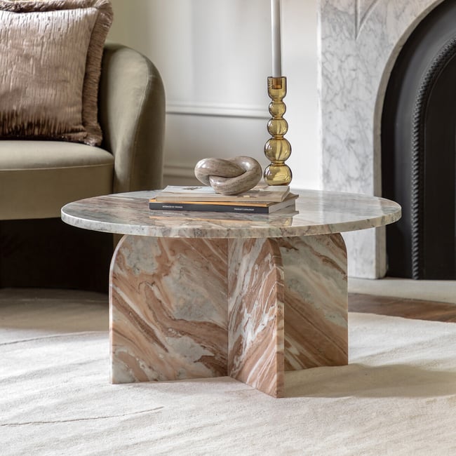 Addison Sculptural Marble Coffee Table - ÉDITÉ