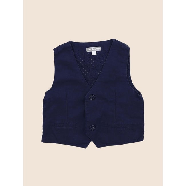 Gilet - Etat satisfaisant bleu <span itemprop=