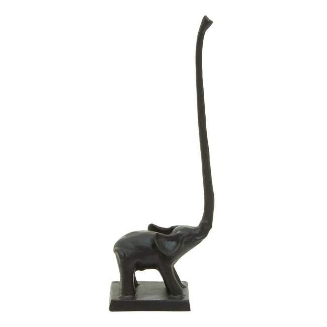 Elephant Toilet Roll Holder, black, SO'HOME