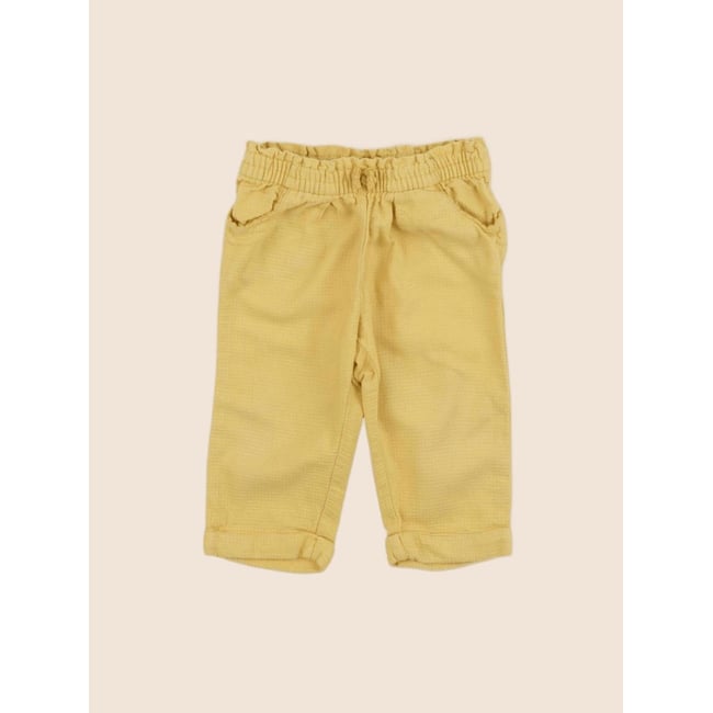 Pantalon - Très bon état jaune <span itemprop=