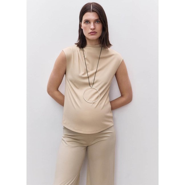 Pantalon wideleg maille fine - MANGO