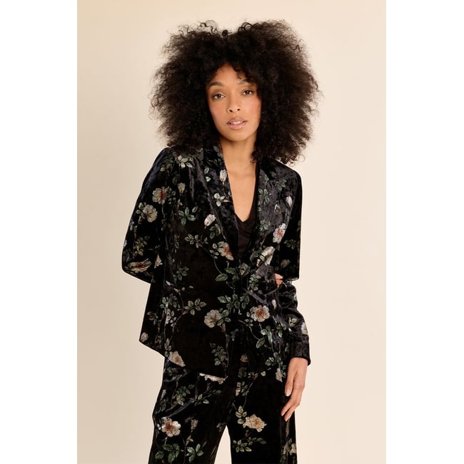 Blazer en velours fleuri - MOLLY BRACKEN