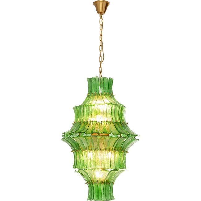 Suspension Venezia Double vert Ø53cm vert <span itemprop=