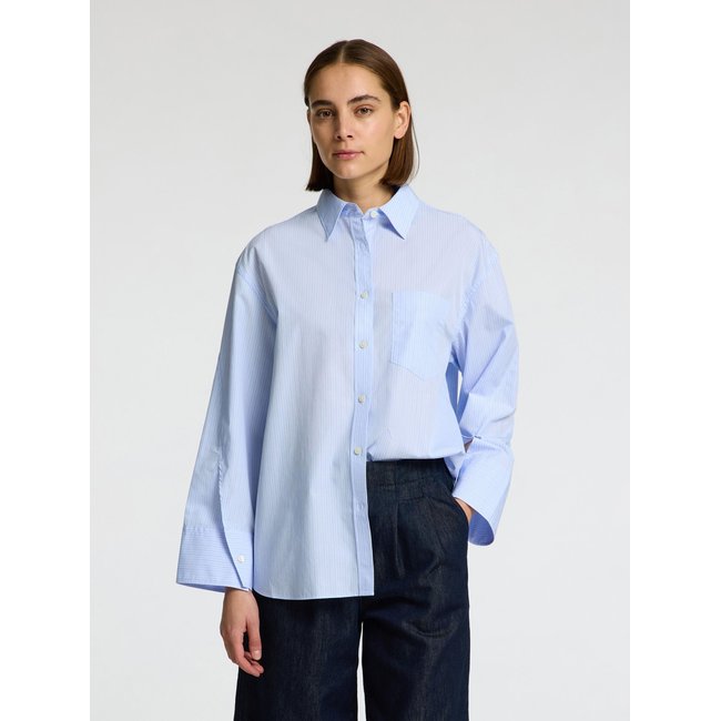 T-shirt à rayures SELECTED FEMME cashmere blue <span itemprop=