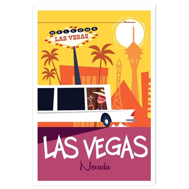 Affiche Road Trip à Vegas - HEXOA
