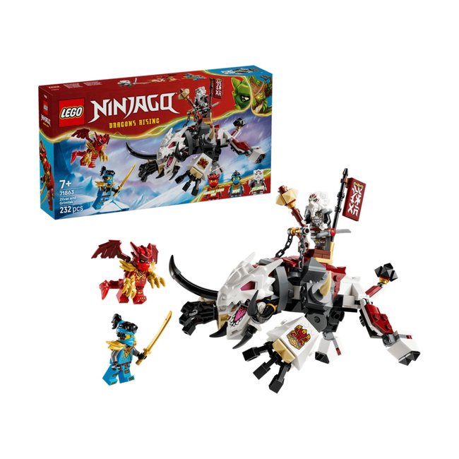 Ninjago Zilvar et Grimtak la bête draconique multicolore <span itemprop=