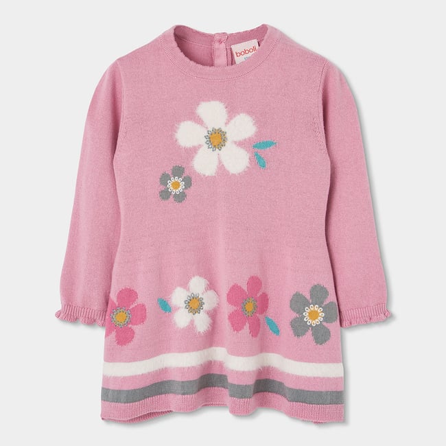 Robe imprimé fleurs pink <span itemprop=