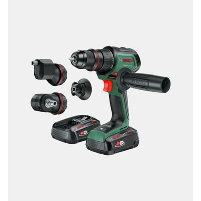 Perceuse Visseuse Sans Fil Advanceddrill - Bosch - 18v-80 - 2 Batteries 18v 2,5 Ah - 1 Chargeur Al18v-46 - Coffret De Rangement vert <span itemprop=