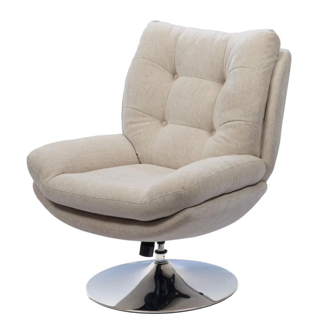 Fauteuil en tissu   avec piètement chromé Magnum - AMADEUS