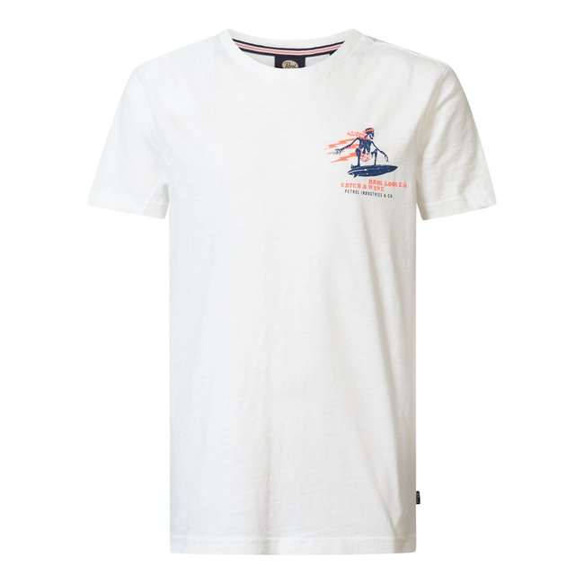 T-shirt de mangas curtas branco <span itemprop=