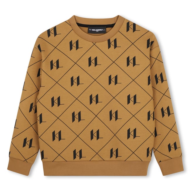 Sweat manches longues havane <span itemprop=