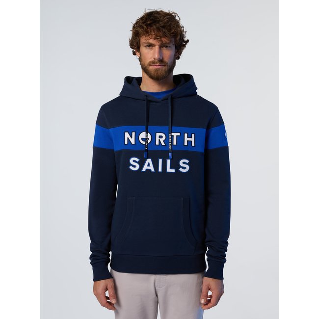 Sweat-shirt à capuche orné d’écussons - NORTH SAILS