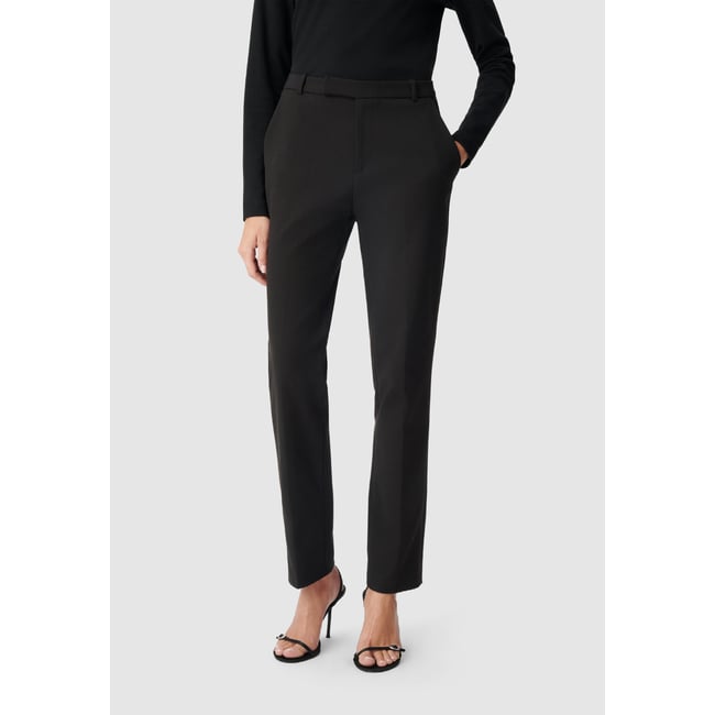 Pantalon de tailleur maille Milano noir <span itemprop=