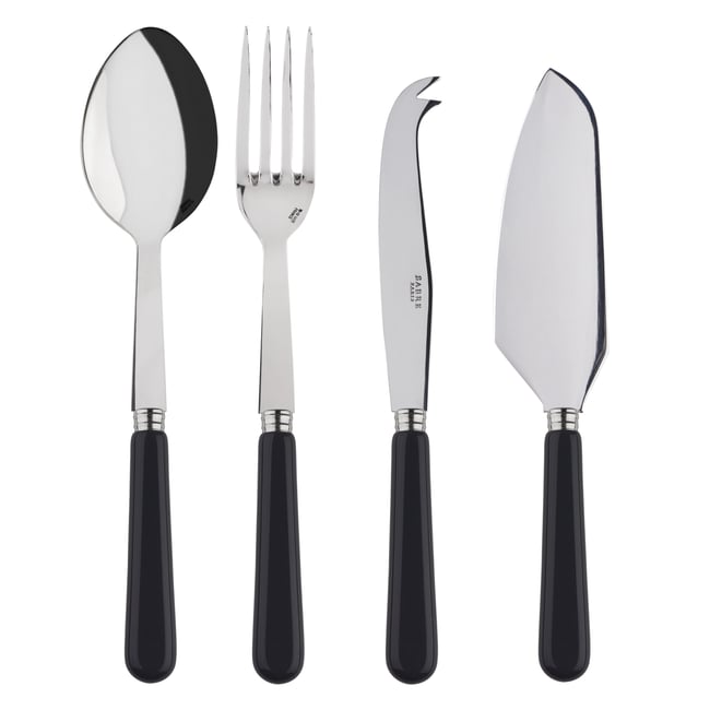 Set Les Essentiels - ensemble de 4 couverts de service, Pop Couleur noir <span itemprop=