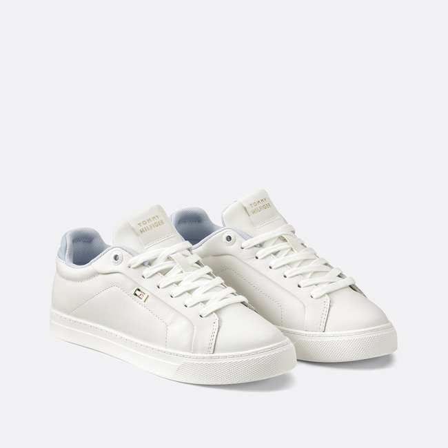 Sneakers aus Leder Sporty ecru <span itemprop=