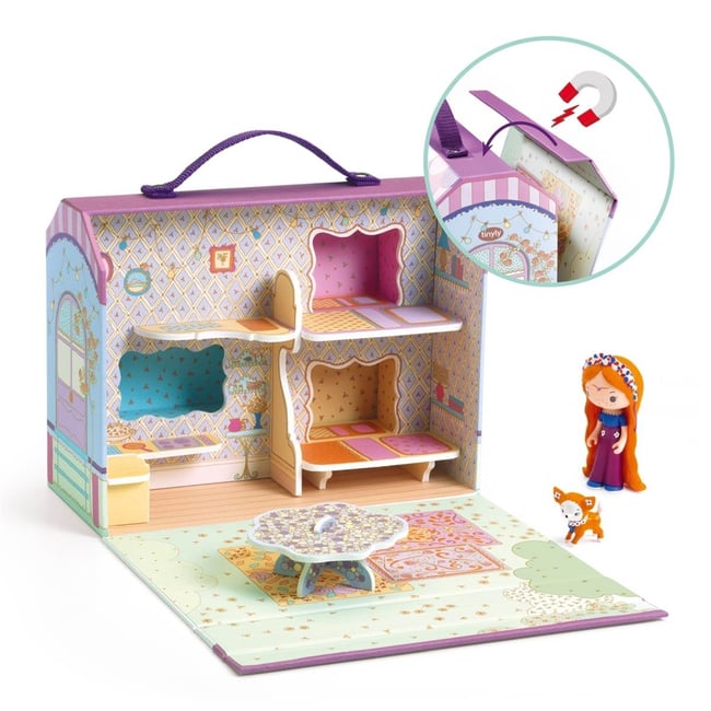 Maison et figurines multicolore <span itemprop=