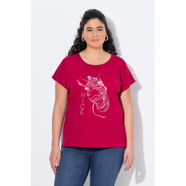 T-shirt oversize à imprimé animal métallisé - ULLA POPKEN