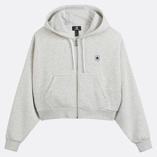 Retro Chuck Kapuzensweatshirt hellgrau <span itemprop=