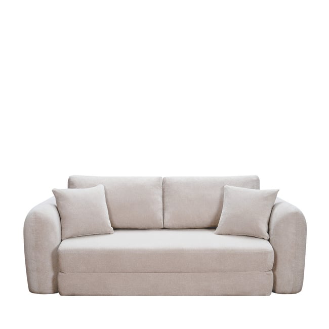Canapé convertible compressé 3 places en tissu- LOU - DRAWER